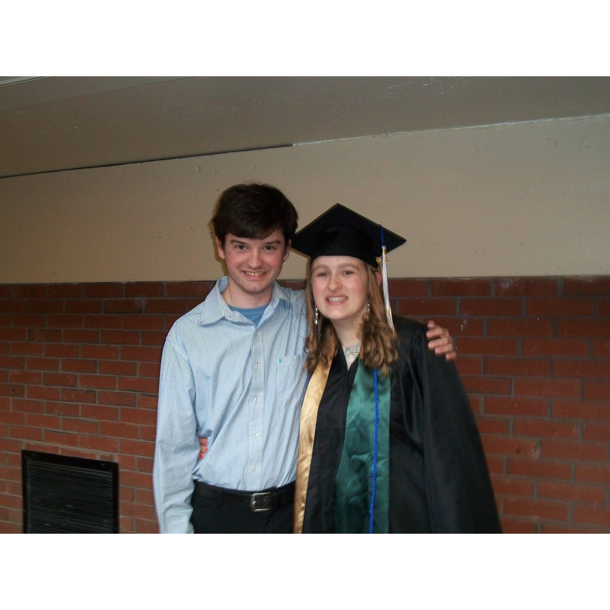 Caroline's USM graduation, May 2015.