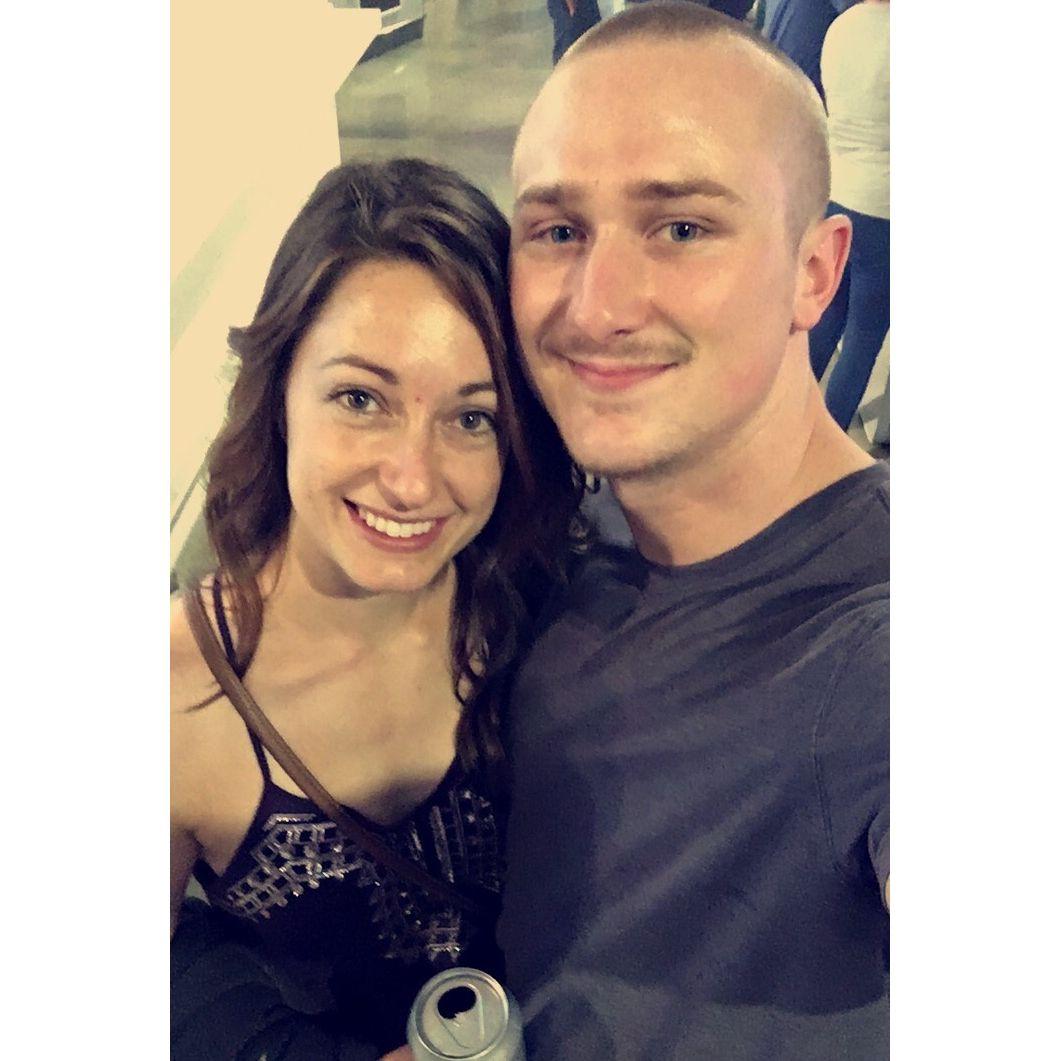 At our first concert: John Mayer