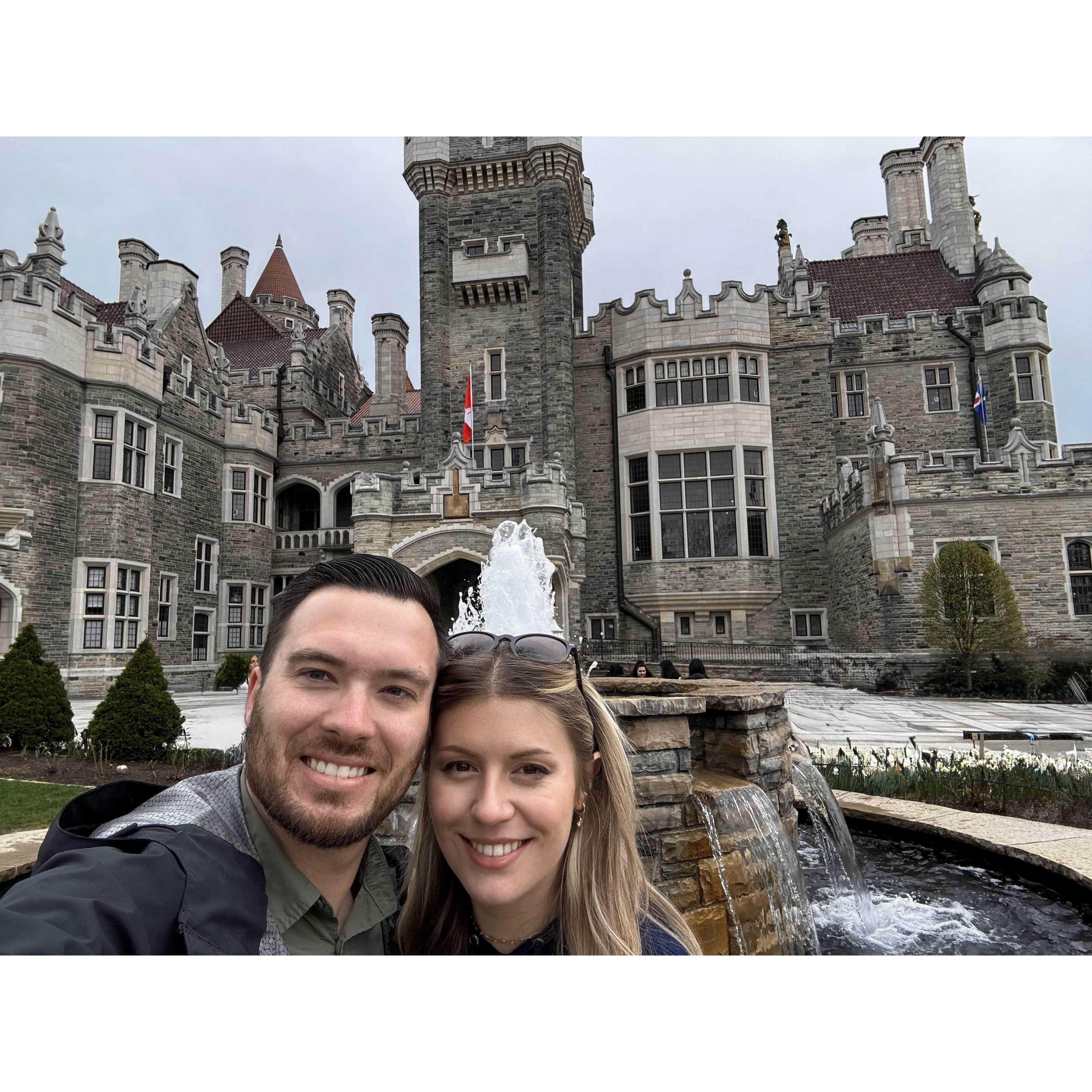 Moments before the proposal...