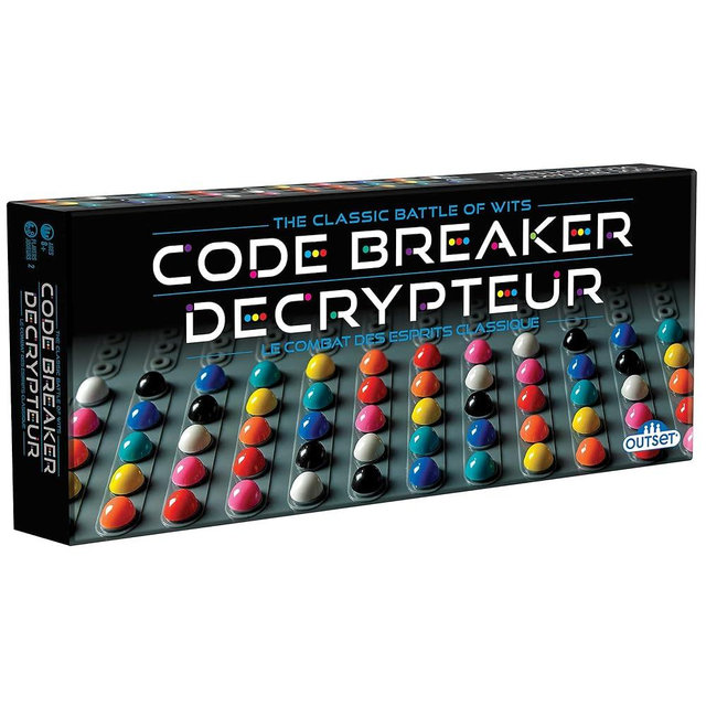 Outset Media Code Breaker - The Classic Battle of Wits, Logic & Deduction Head-to-Head, Strategy Code Creating & Cracking Peg Game, Outset Media, Ages 8+, 2 Players