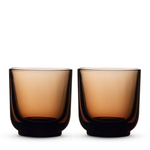 Pirch Cappuccino Glasses - Amber / Set of 2