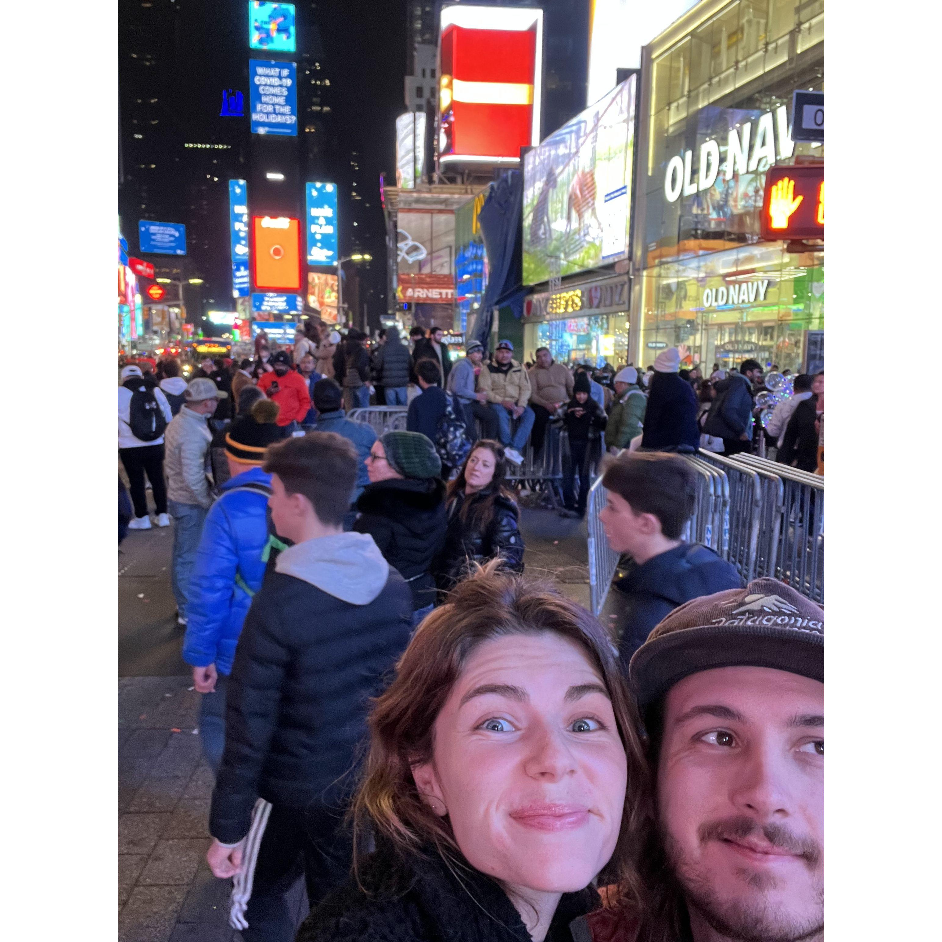 New York at New Years 2023.
