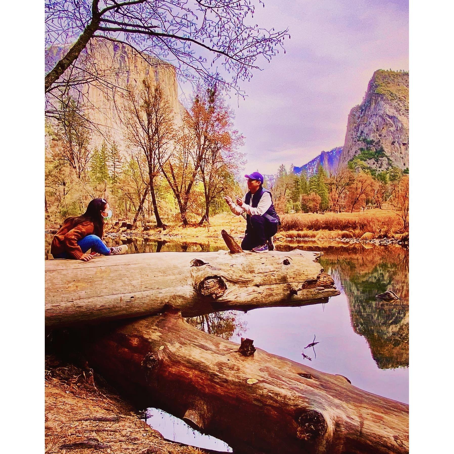 2020. 12. 31 --- 1600 days
瑞在Yosemite求婚; 我說ok!