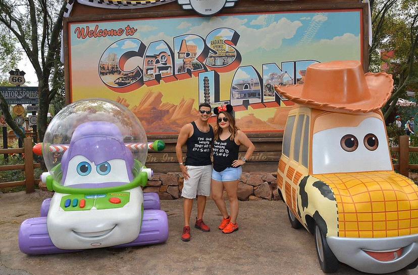 My first Disney trip! Felt like a kid all over again, and kuddos to Vincent for wearing matching shirts with me!