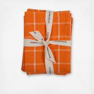 Orange Found Dish Cloth, Set of 4