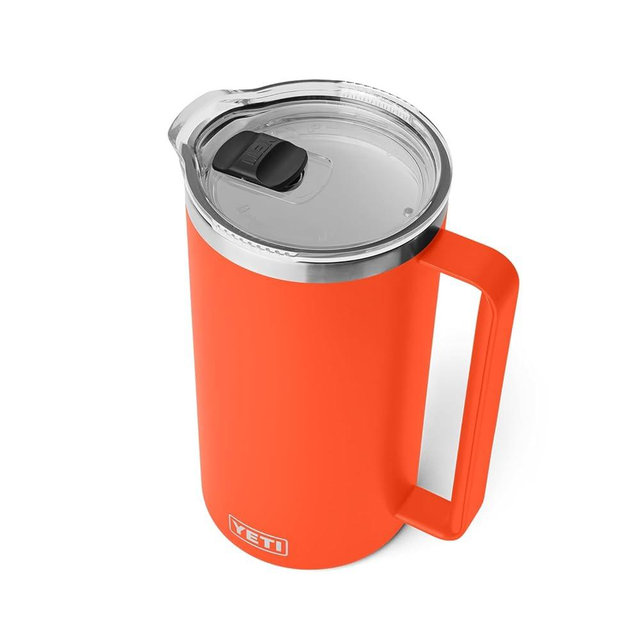 YETI Rambler 64 oz Pitcher, Vacuum Insulated, Stainless Steel with MagSlider Lid, Papaya