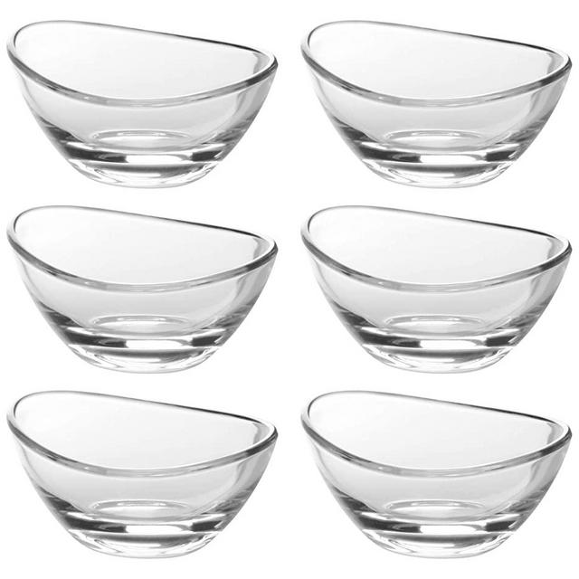 Barski - European Glass - Small Fruit/Nut/Dessert Bowl - 3" Diameter - Set of 6 - Made in Europe