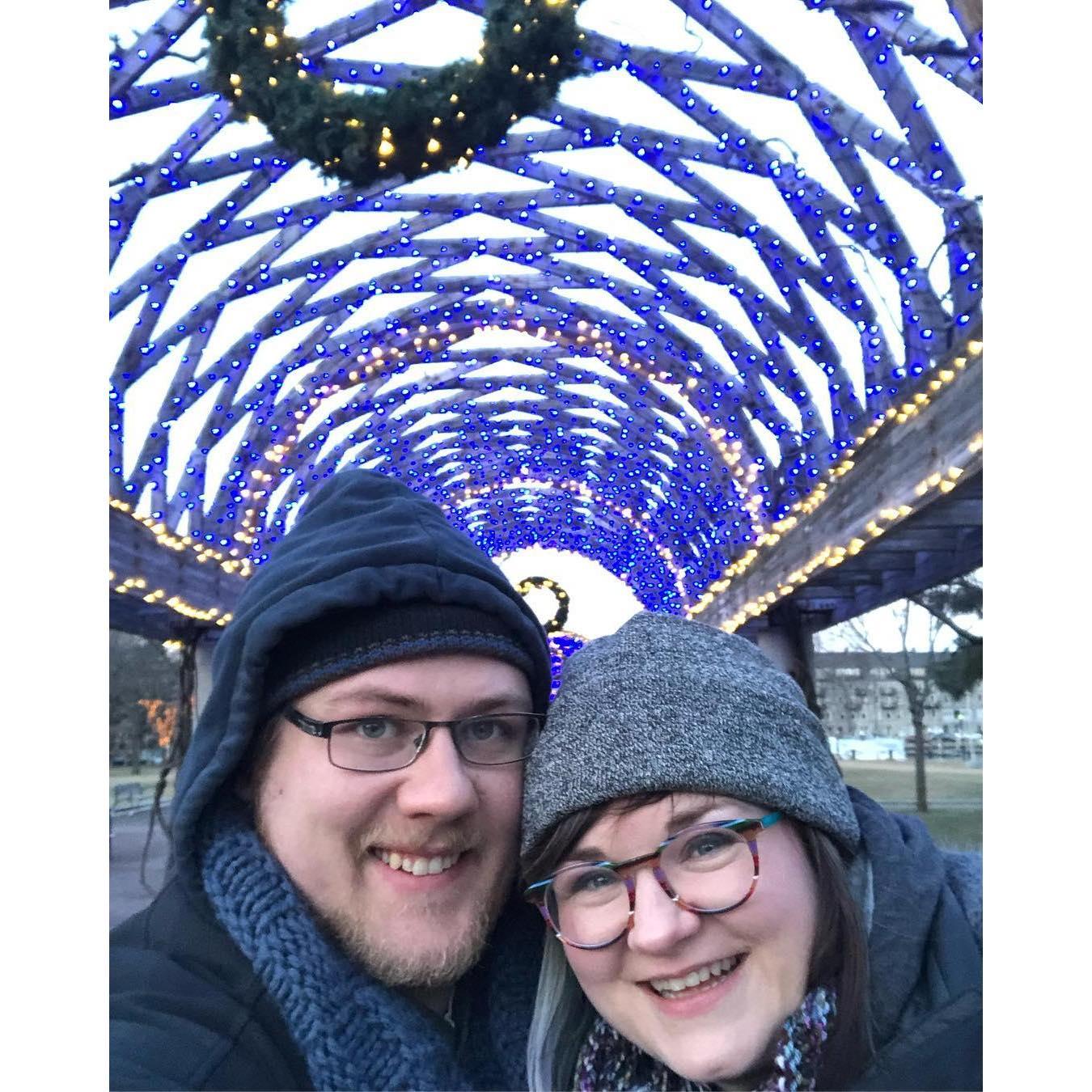 In Boston, visiting Brent while he was on a work trip.