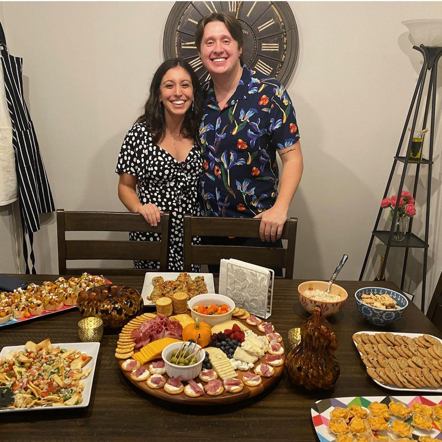 Hosting a housewarming party for our new apartment in Ballston.