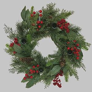 Holiday Floral Advent Wreath
