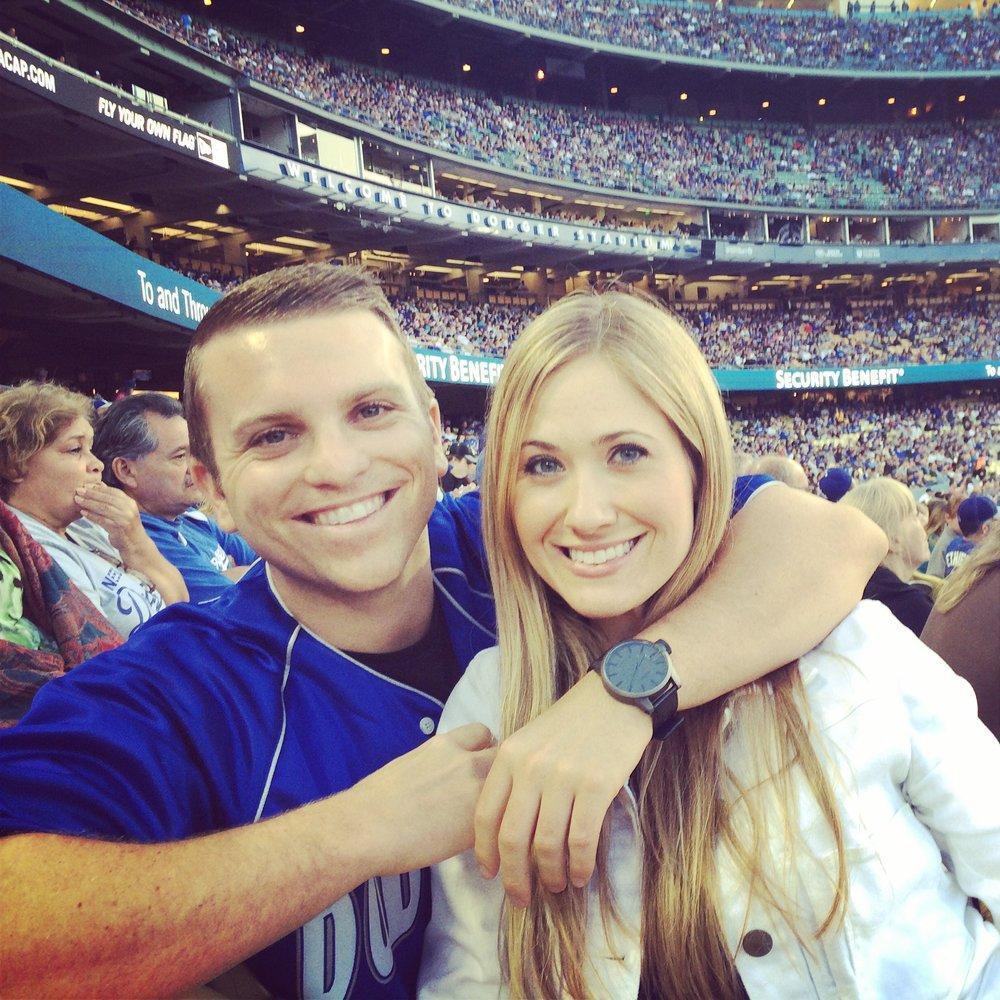 Christina's first LA Dodger game. June 2014