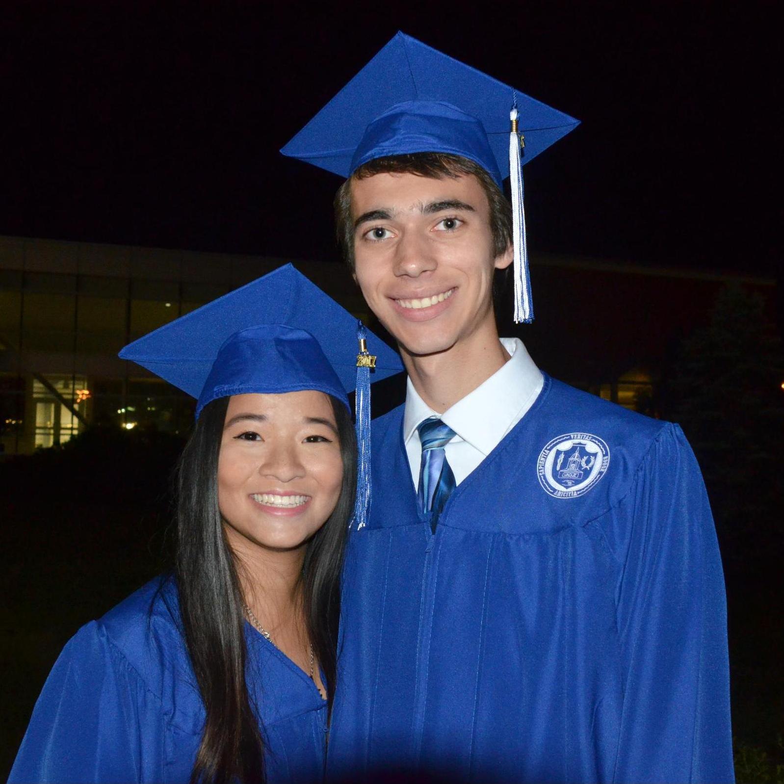 5/21/17 - High school graduation. We planned that day to be exactly 5 years before our wedding date