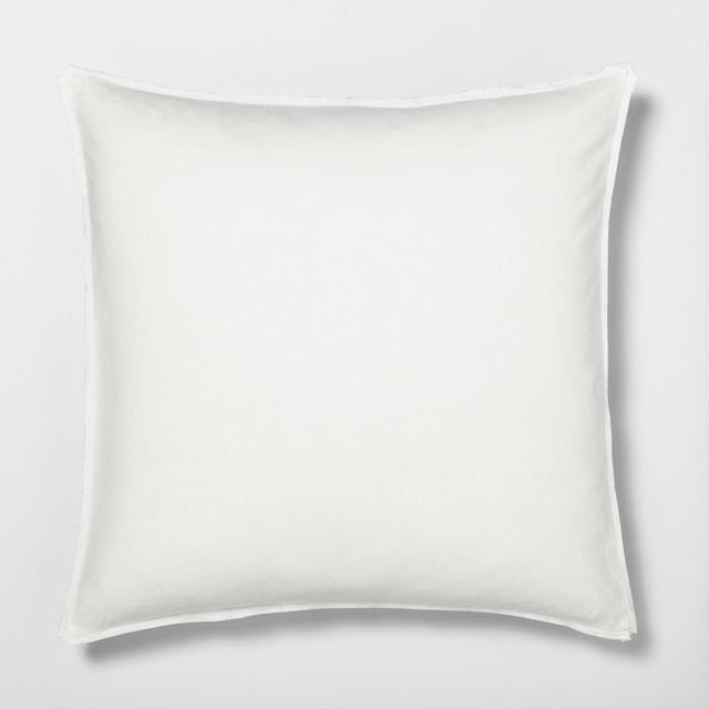 Euro Pillow Sham Linen Blend Sour Cream - Hearth & Hand™ with Magnolia