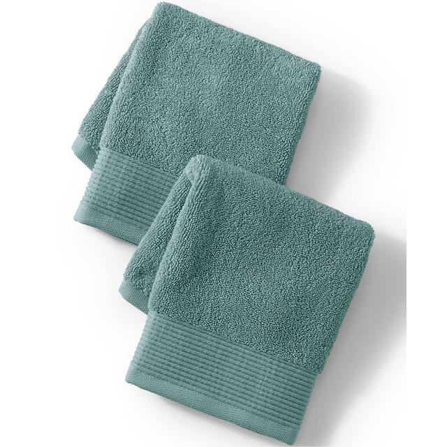 Lands' End Turkish Luxe 2-Piece Washcloth Set