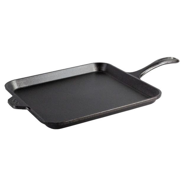 Lodge Seasoned Square Cast Iron Griddle, 11"