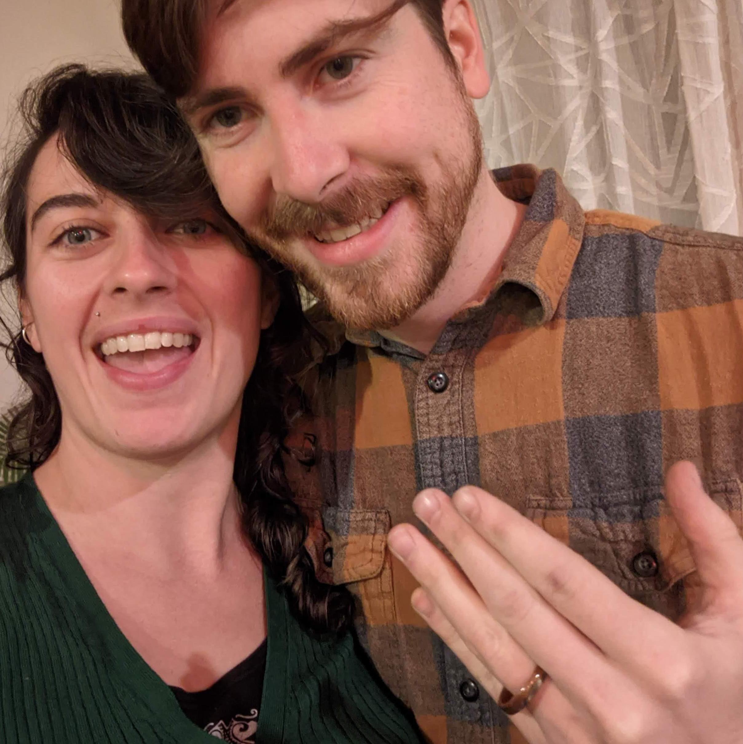 We first said "I love you" right before a friend snapped this pic of us.