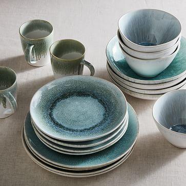 Reactive Glaze Stoneware Dinnerware (Set of 20)