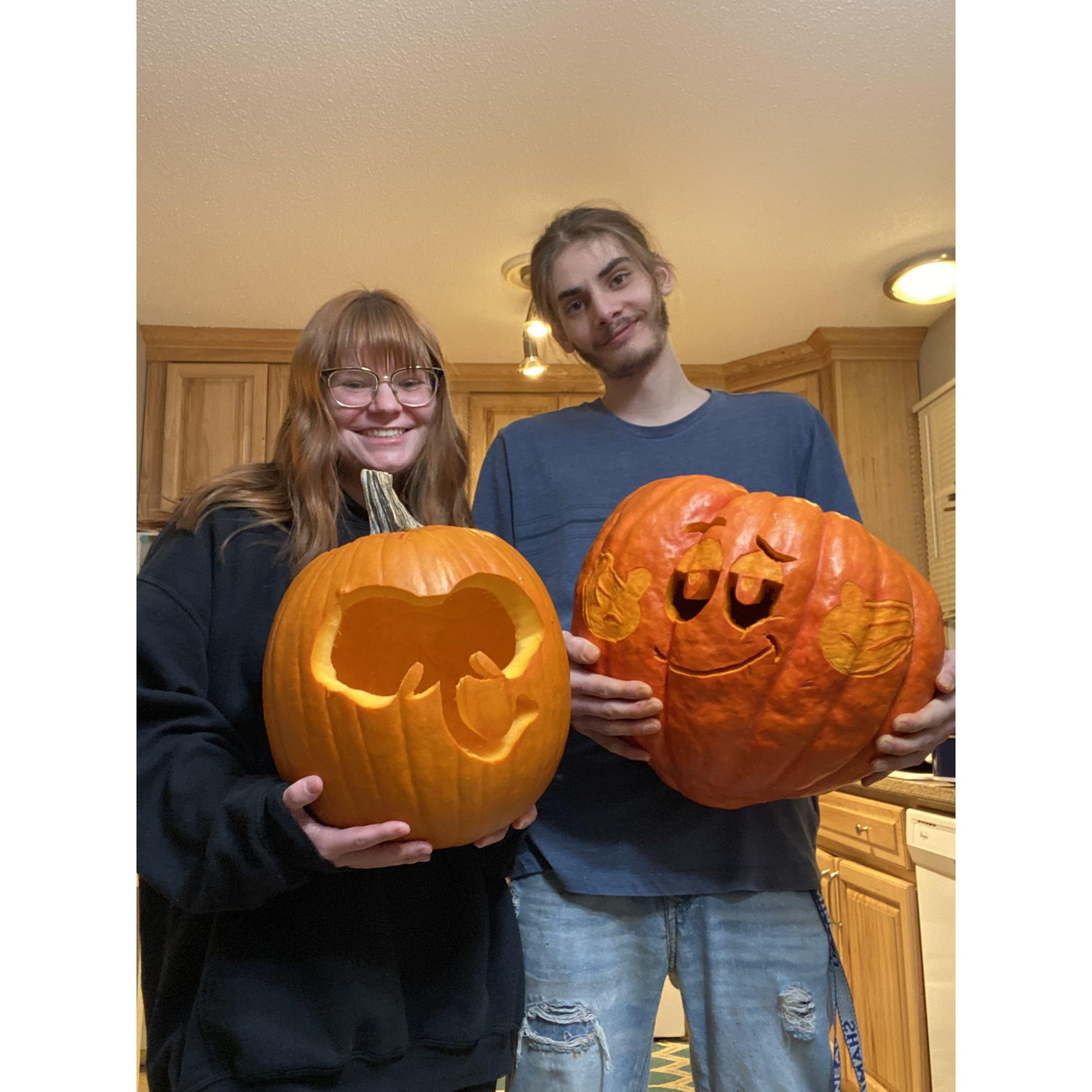 He literally sanded his pumpkin with a machine to get it to look like that