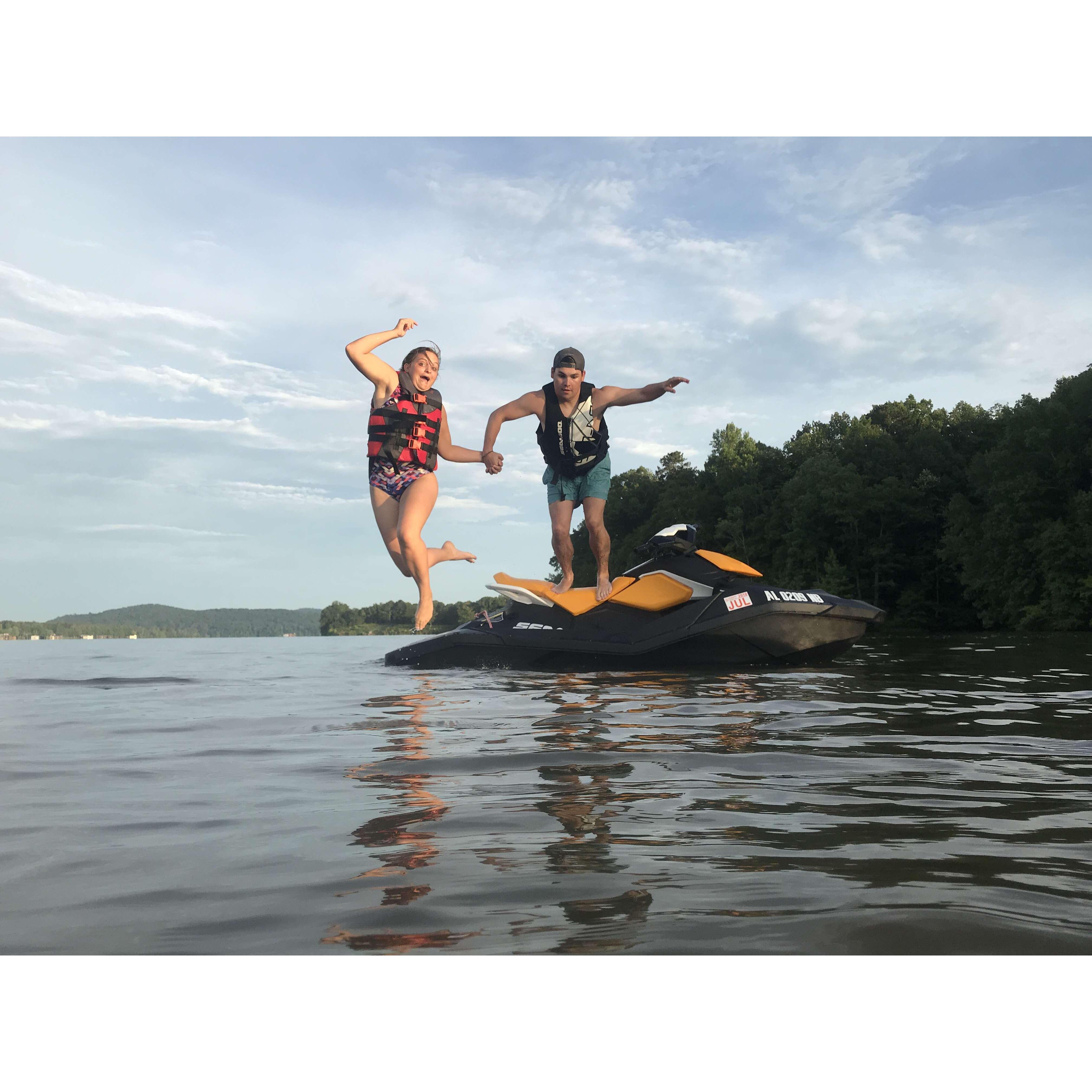 We have spent many days at the lake!