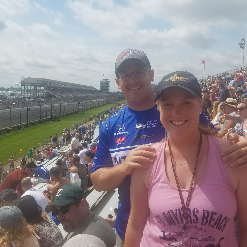 Our first Indy 500 together! May 28, 2017.