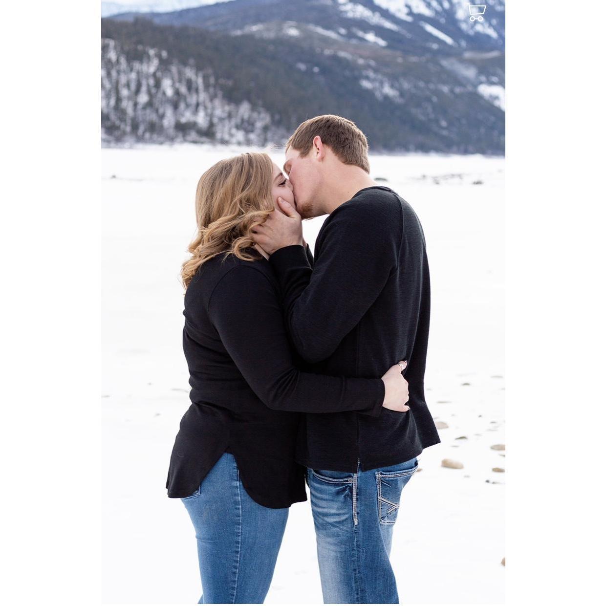 One of many engagement photos to celebrate our big news
