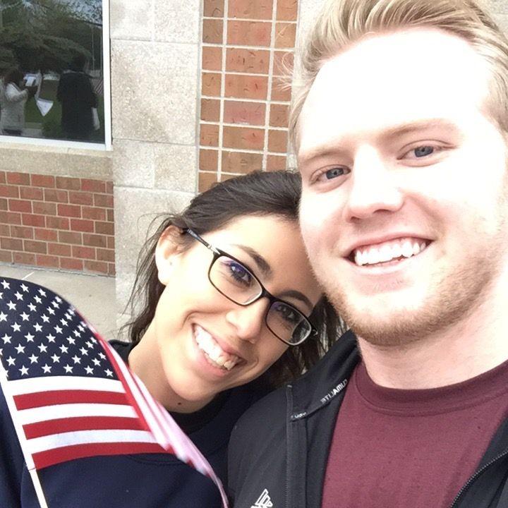 At a Congressional Townhall in Omaha. Another one of Malia's favorites!