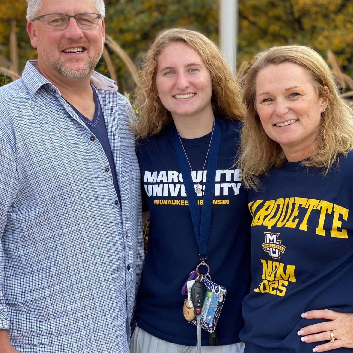 Emma’s parents Adam and Jen