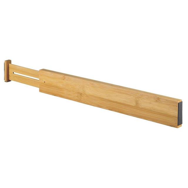 Bamboo Adjustable Drawer Divider, Natural, Set of 3