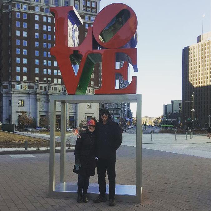 February 2019- Extremely cold in Love Park