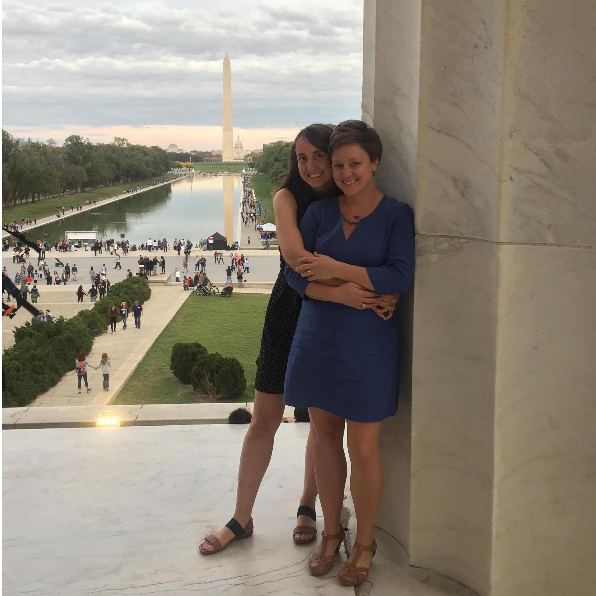 At the Lincoln Memorial, 2017.