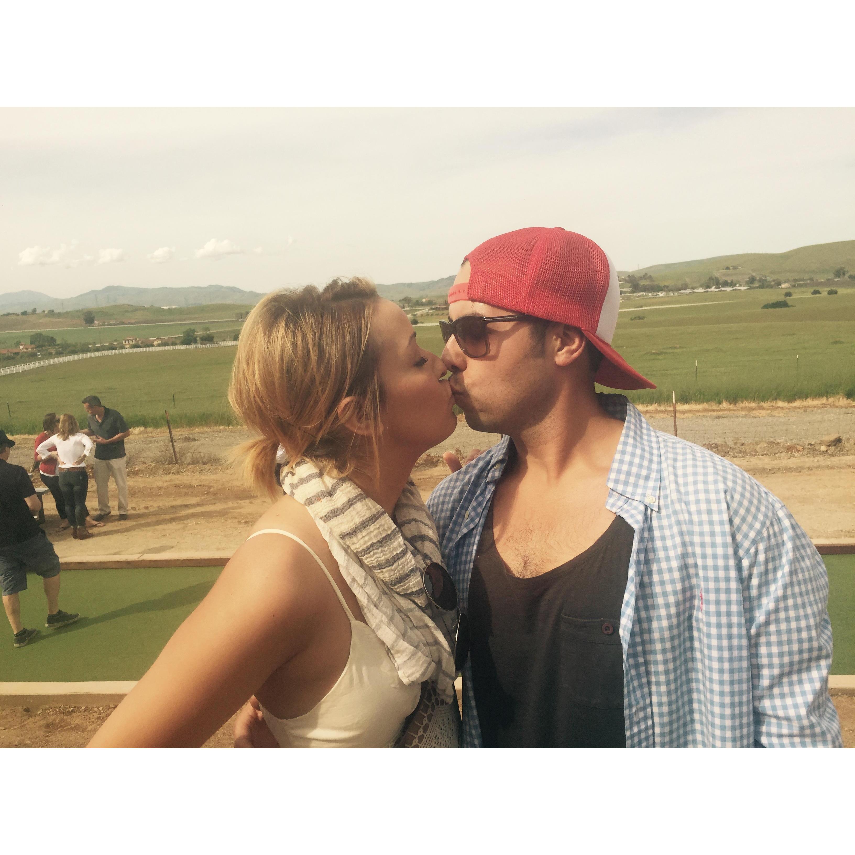 Our first (and only to date) wine tasting trip.