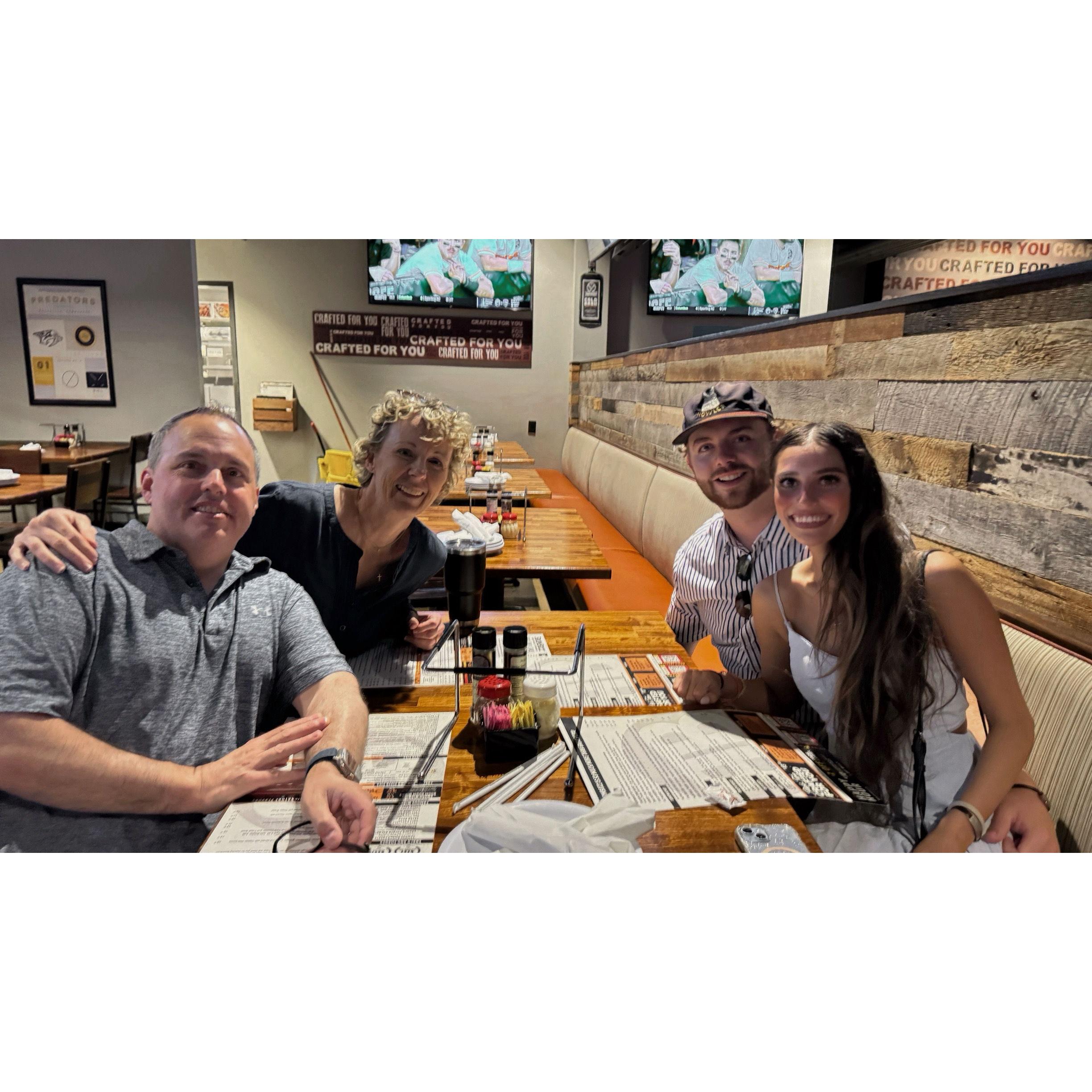 First time meeting the James' family