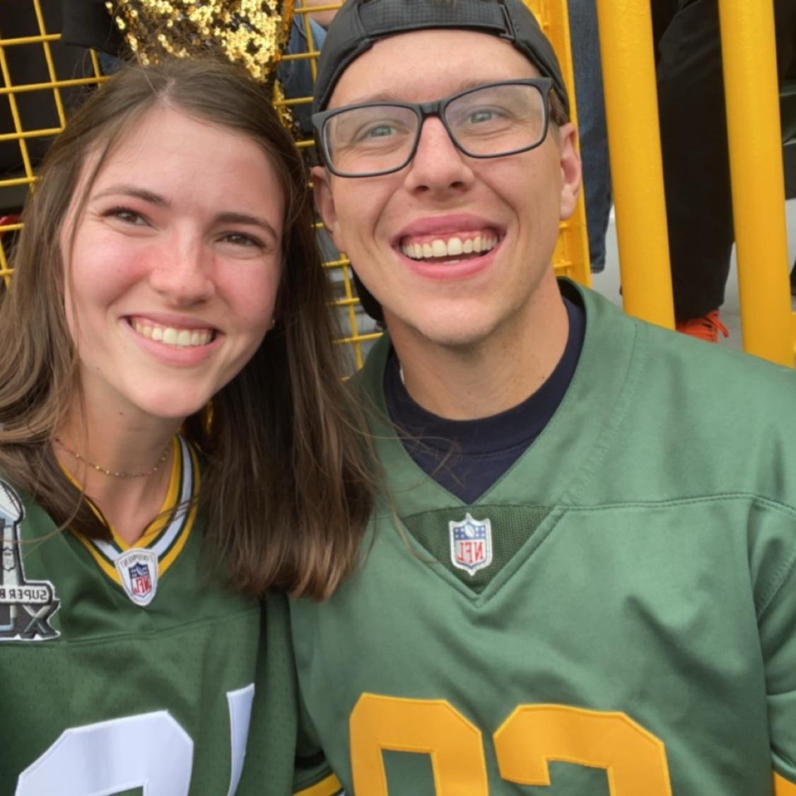 Packers Game 2023 (also the day that Asa asked Payton to be his girlfriend!)