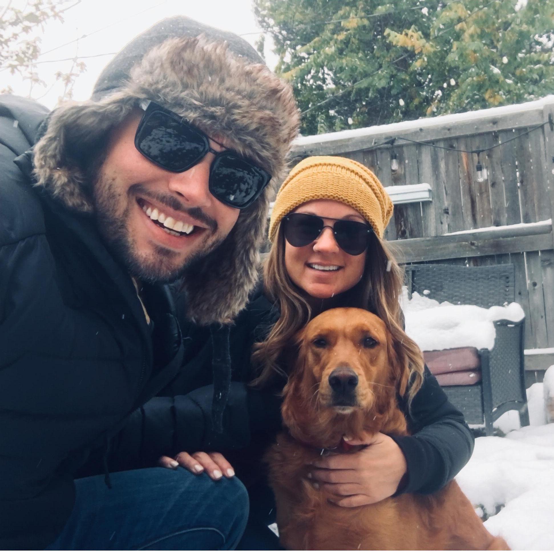 Snow days with Bongo.