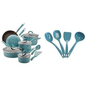 Rachael Ray Cucina Hard Porcelain  Cookware Set, 12-Piece