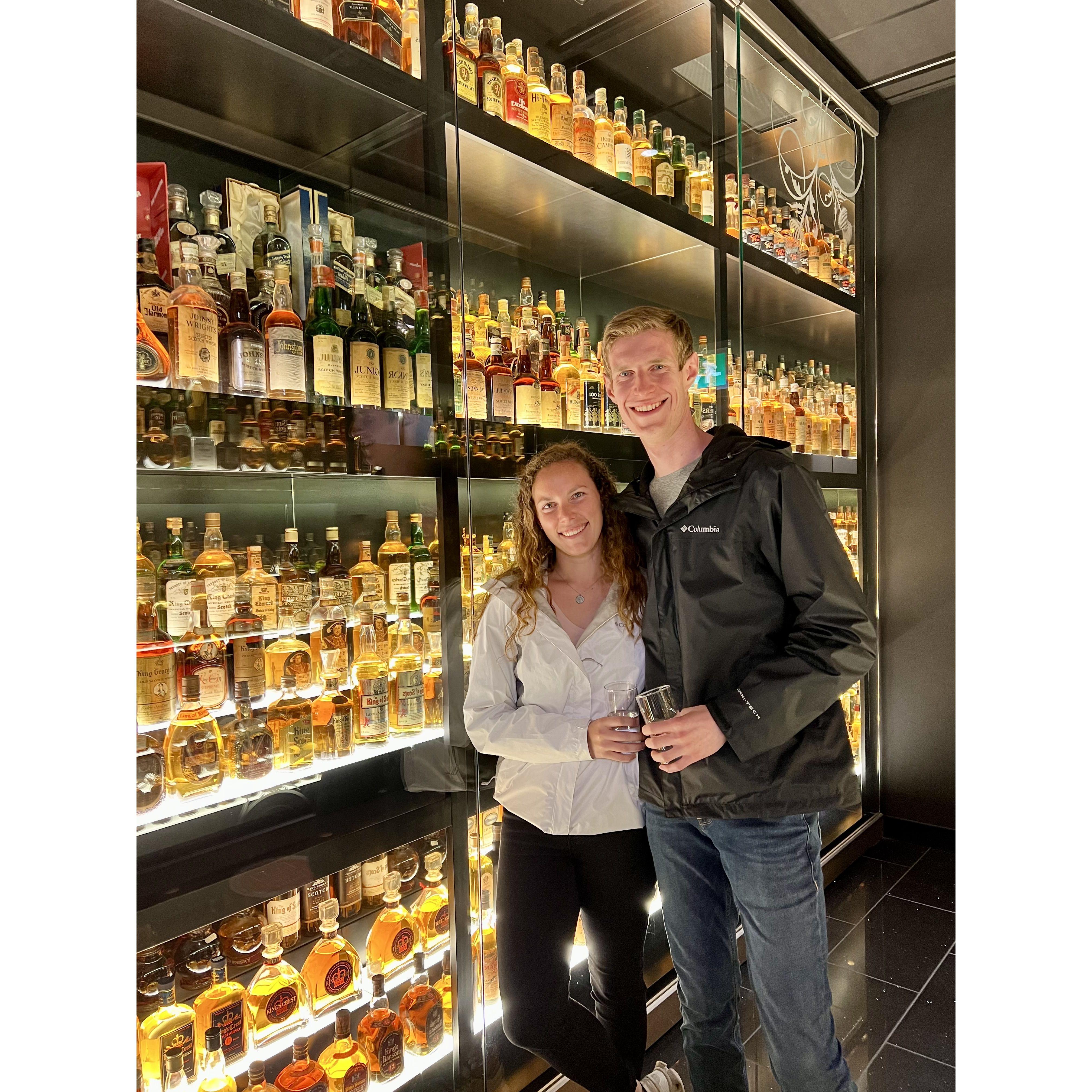 The largest whiskey selection in the world! Scotland anyone?