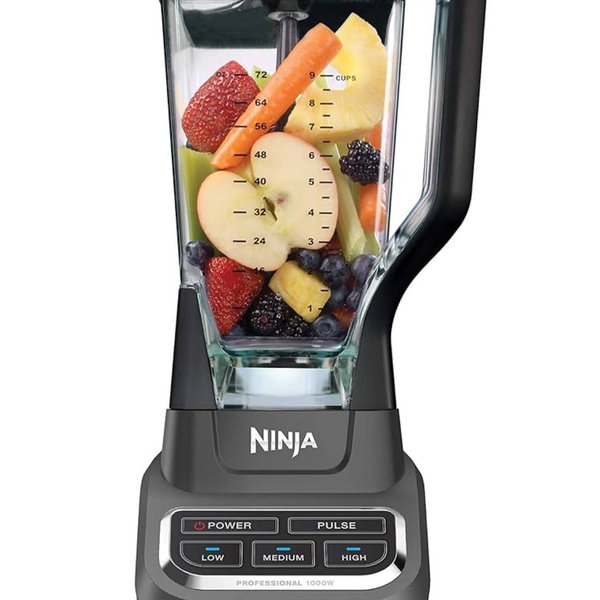 Ninja BL610 Professional 72 Oz Countertop Blender with 1000-Watt Base and Total Crushing Technology for-Smoothies, Ice and Frozen Fruit, Black