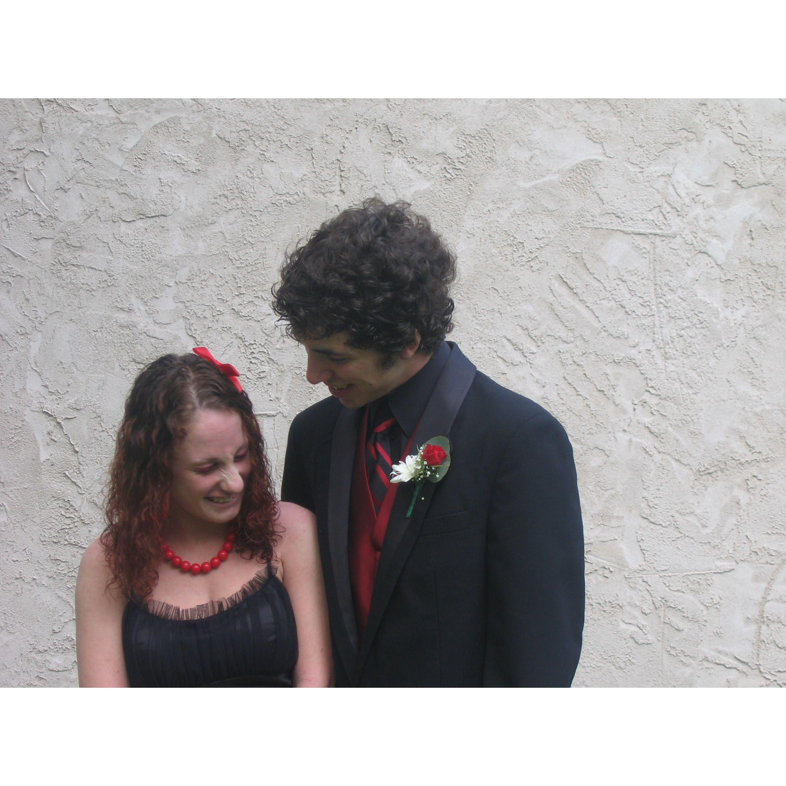 June 2007 - Giggles before HIgh School Senior Prom
