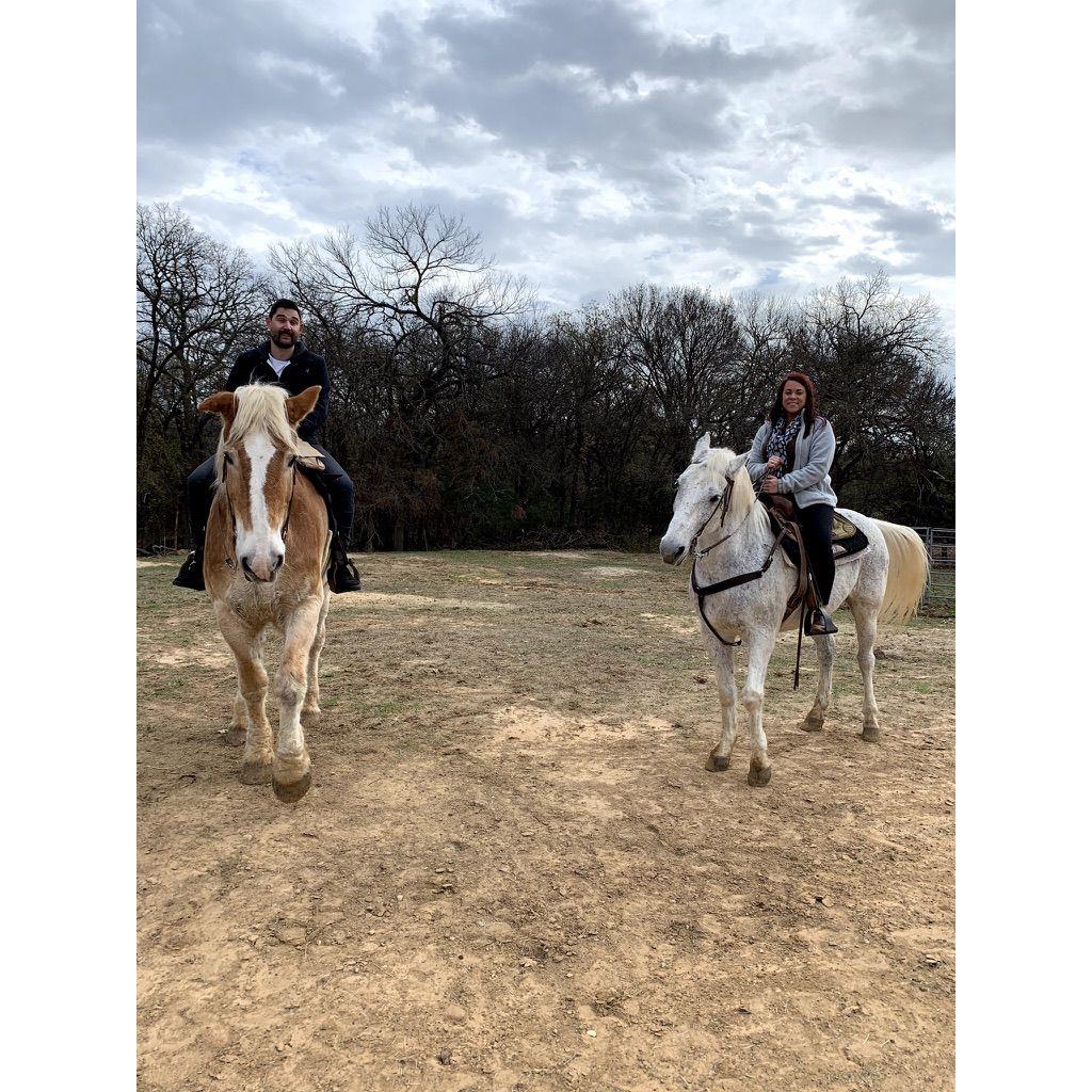 We went to visit Taylor and Seth in Texas and they took us horseback riding