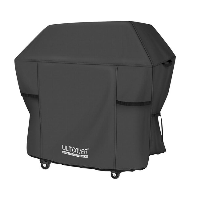 ULTCOVER Waterproof Grill Cover 48 inch, Heavy Duty BBQ Cover for 2-3 Burners Outdoor Gas Barbecue Grill, Black