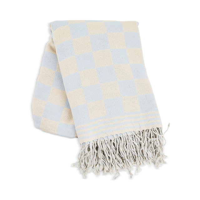 MacKenzie-Childs Gray Malin Ski Holiday Check Throw - Exclusive