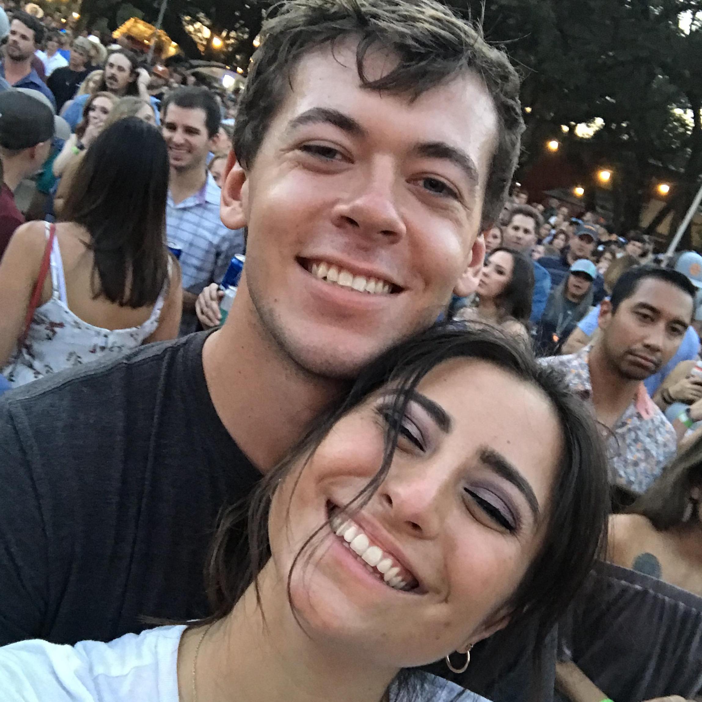 First concert together, the weekend of our first "I love you", Austin TX, Summer 2018