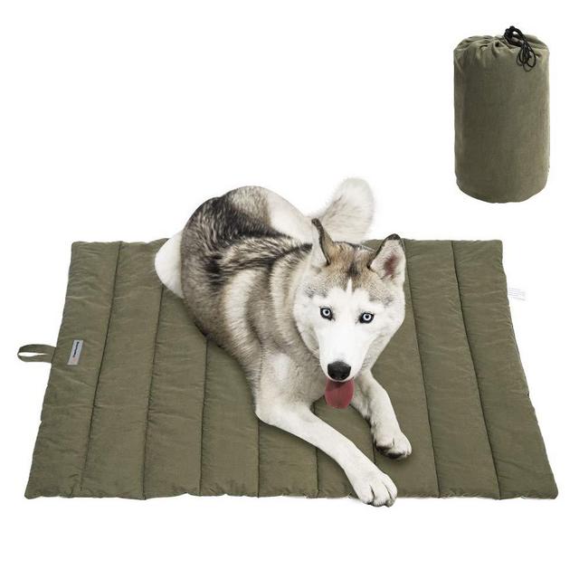 Cheerhunting Outdoor Dog Bed 43”x26”, Waterproof, Washable,Large Size, Durable,Water Resistant, Portable and Camping Travel Pet Mat (Olive Green)
