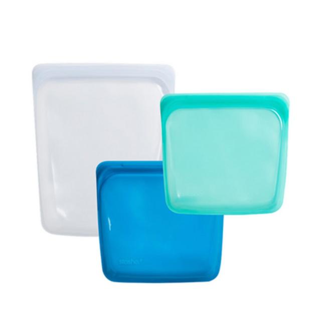 Stasher Reusable Half-Gallon & Sandwich Bags, Set of 3