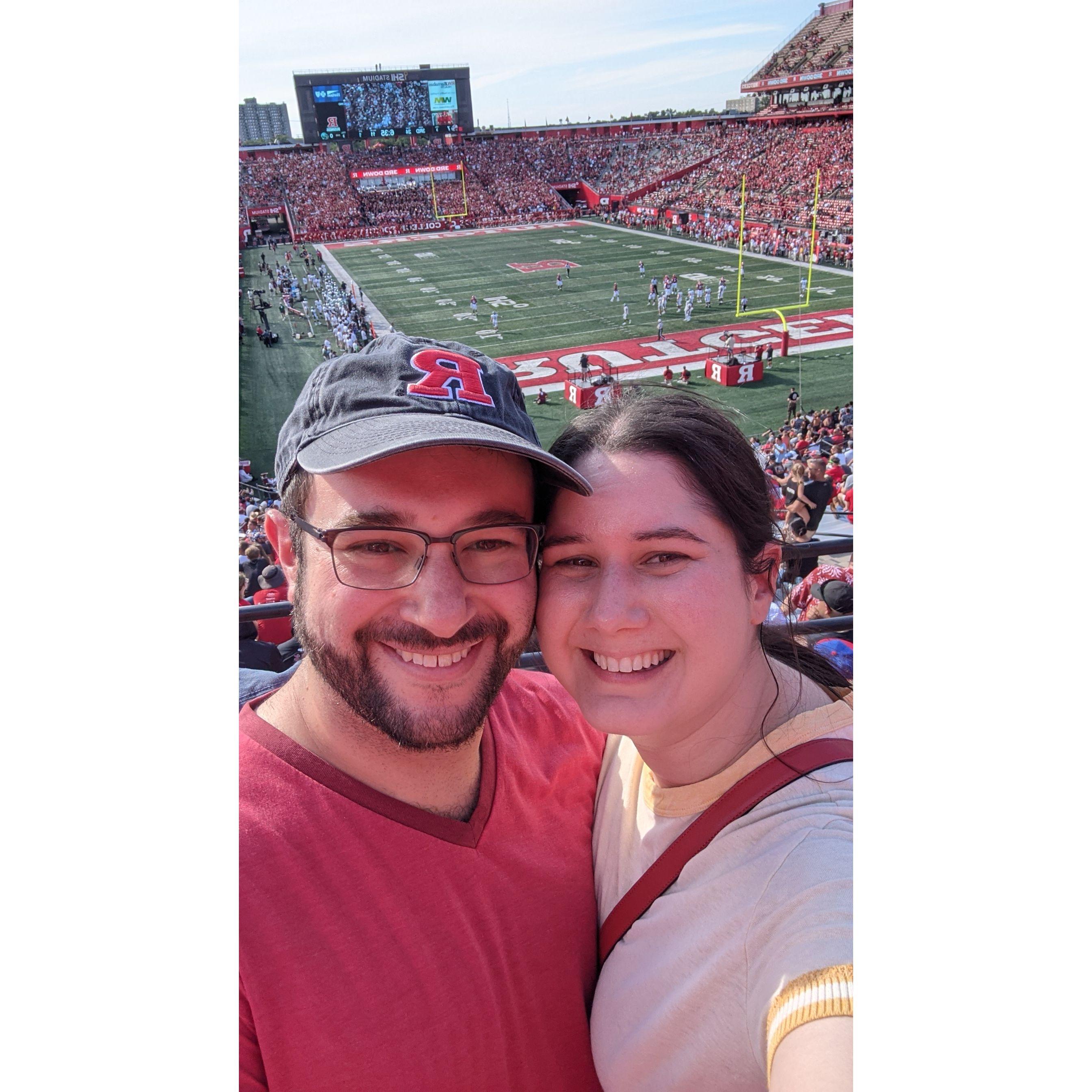 Jamie's first Rutgers game