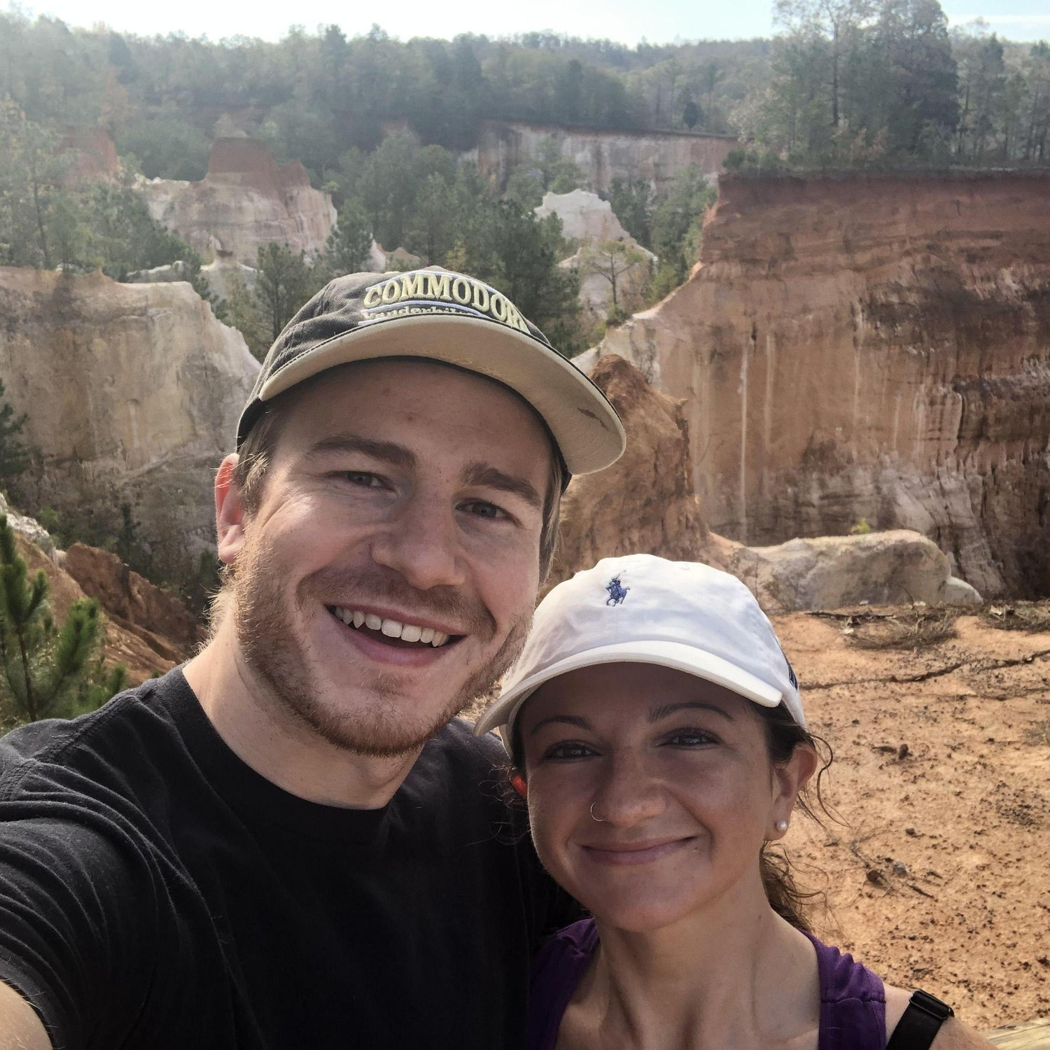 Right before Priscilla's first ever hike.