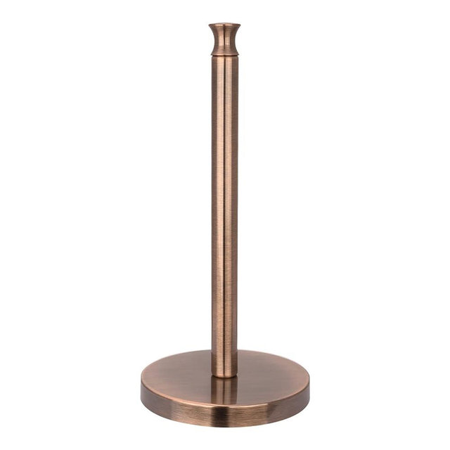 Akicon Paper Towel Holder Stand for Kitchen Countertop & Dining Room Table (Antique Copper, Modern)