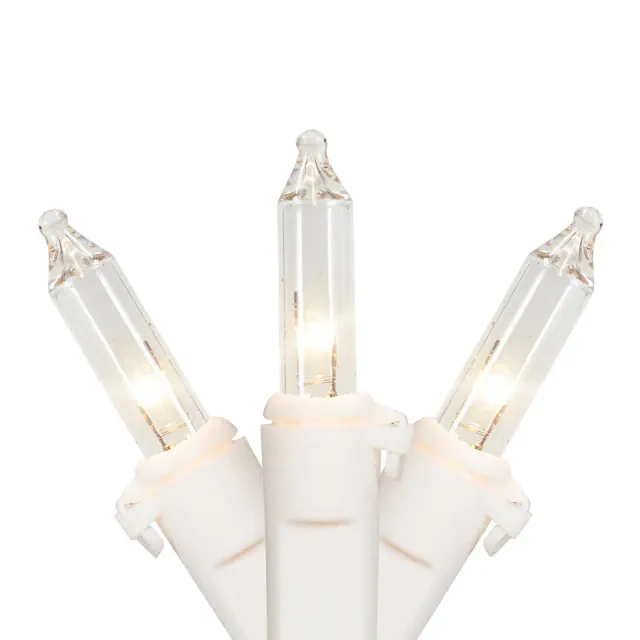 Northlight 100ct Mini Incandescent Christmas Lights Clear - 20.25' White Wire