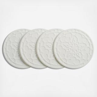 Silicone French Drink Coaster, Set of 4