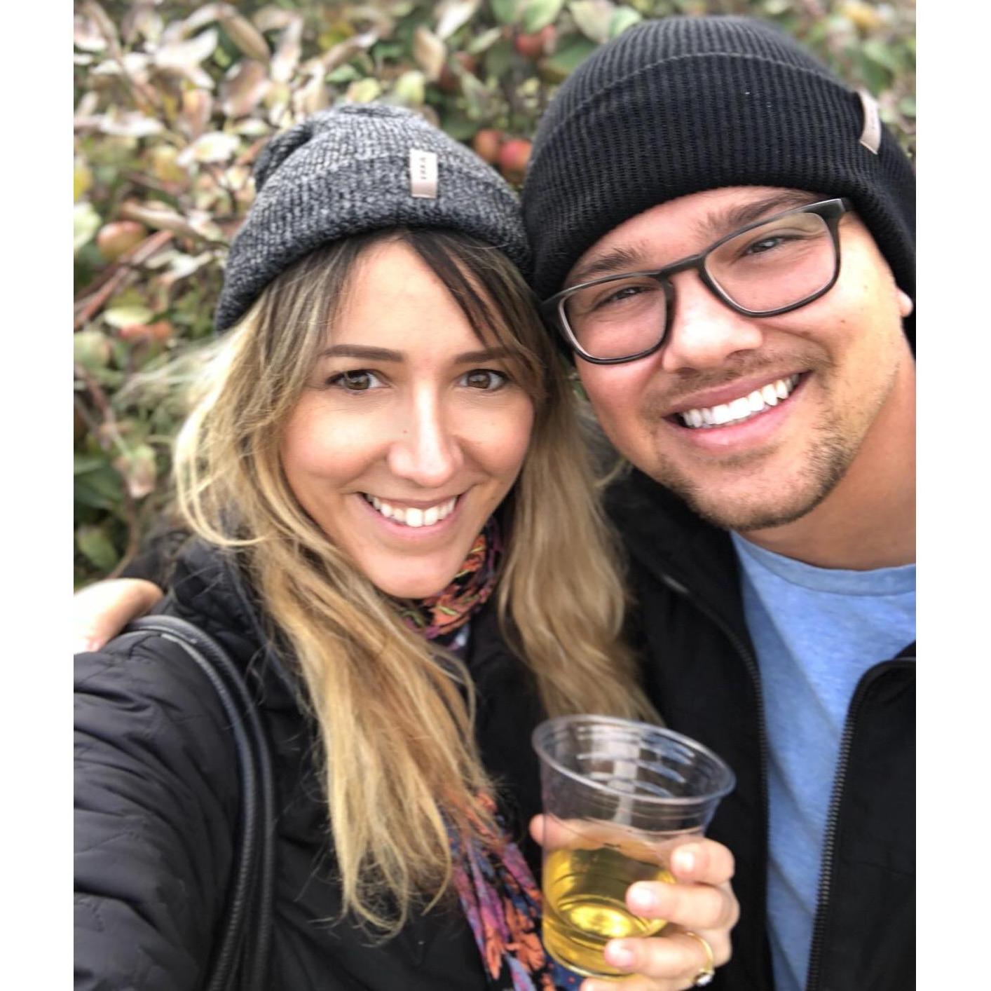 The most fall thing we've ever done. Apple Orchards in Minnesota